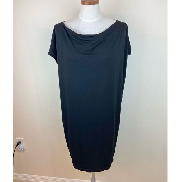 Eileen Fisher Short Sleeve Stretch Dress - Picture 1 of 6